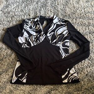 Black and White Women's Top